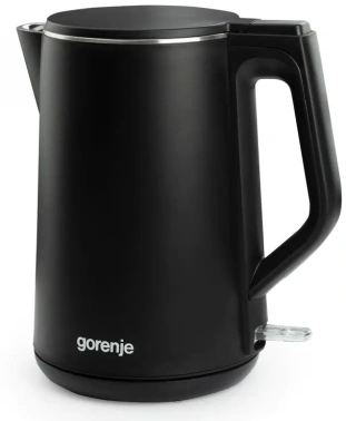 Чайник электрический Gorenje K15DWBK черный, пластик