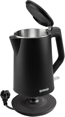 Чайник электрический Gorenje K15DWBK черный, пластик