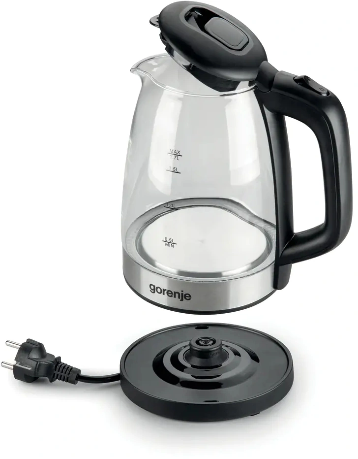 Чайник электрический Gorenje K17BKS черный, стекло