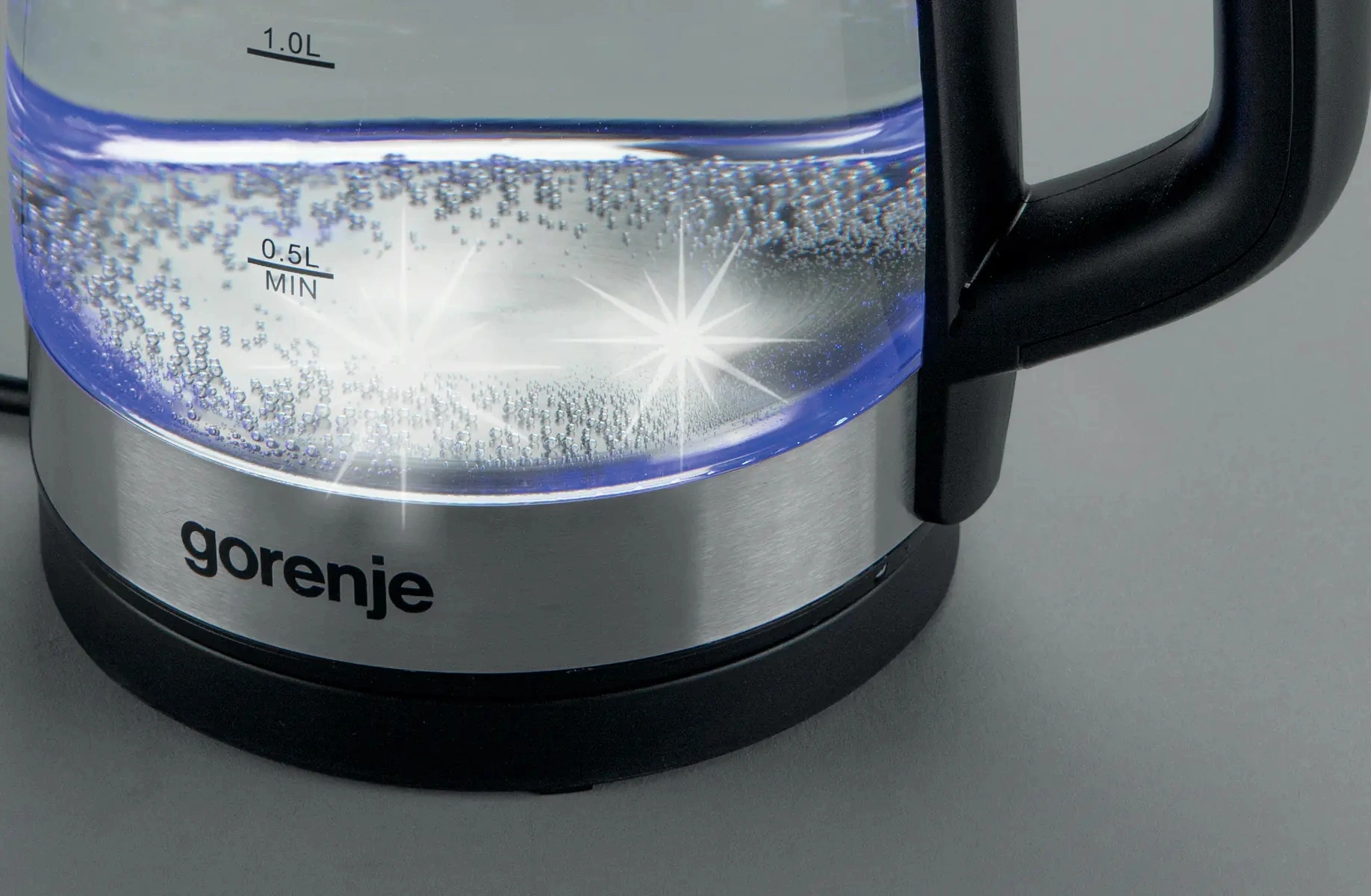 Чайник электрический Gorenje K17BKS черный, стекло