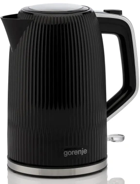Чайник электрический Gorenje K17DPB черный/серебристый, пластик