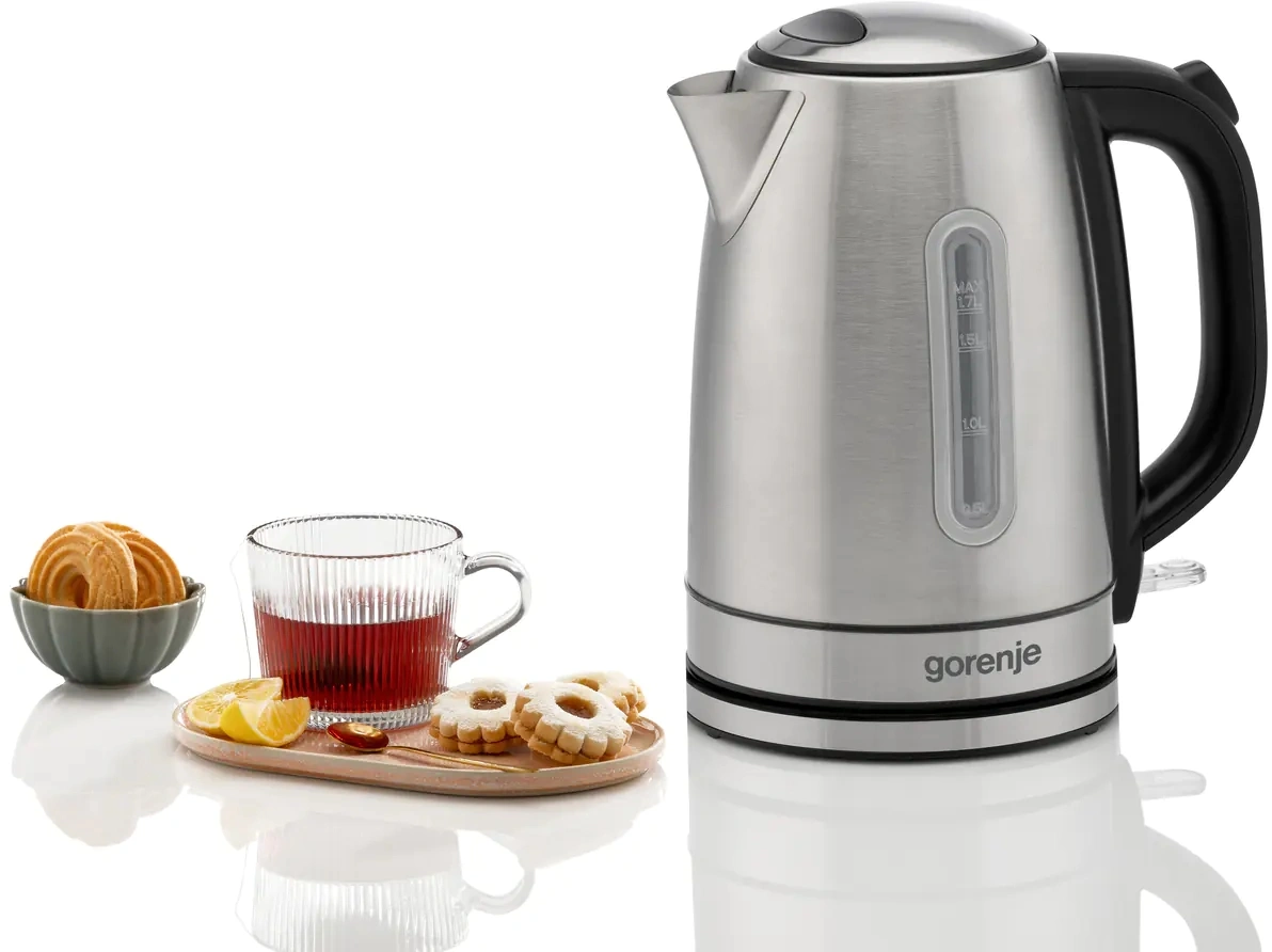 Чайник электрический Gorenje K17DS серебристый, металл