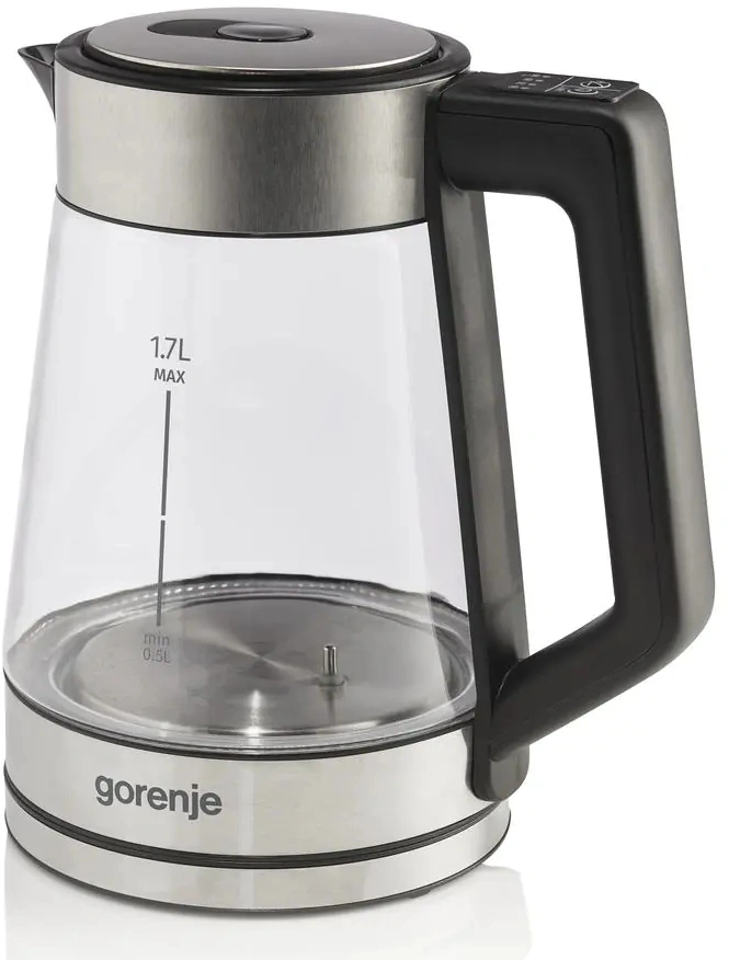 Чайник электрический Gorenje K17TRG нержавеющая сталь, стекло