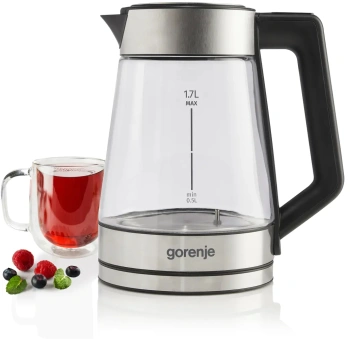 Чайник электрический Gorenje K17TRG нержавеющая сталь, стекло