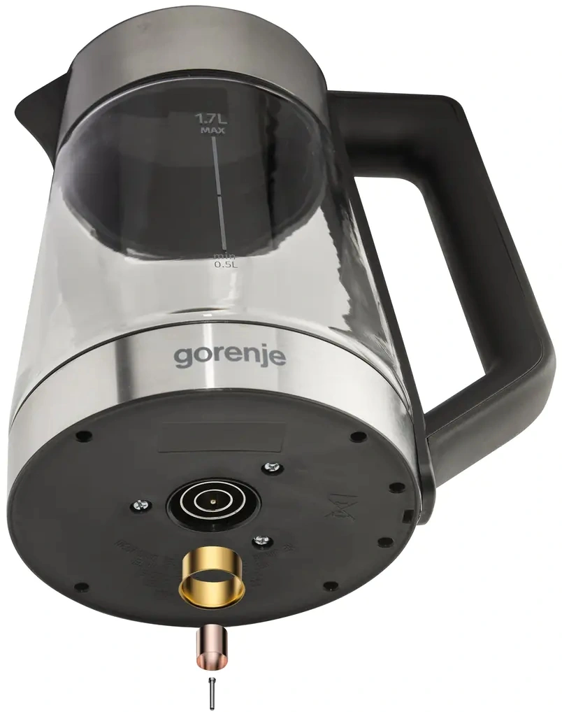 Чайник электрический Gorenje K17TRG нержавеющая сталь, стекло