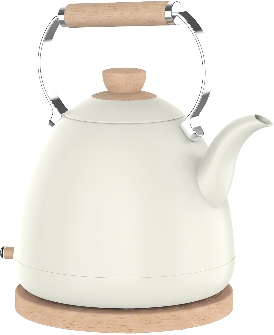 Чайник электрический Tesler KT-1720 слоновая кость, нержавеющая сталь