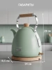 Чайник электрический Tesler KT-1720 мятный, нержавеющая сталь