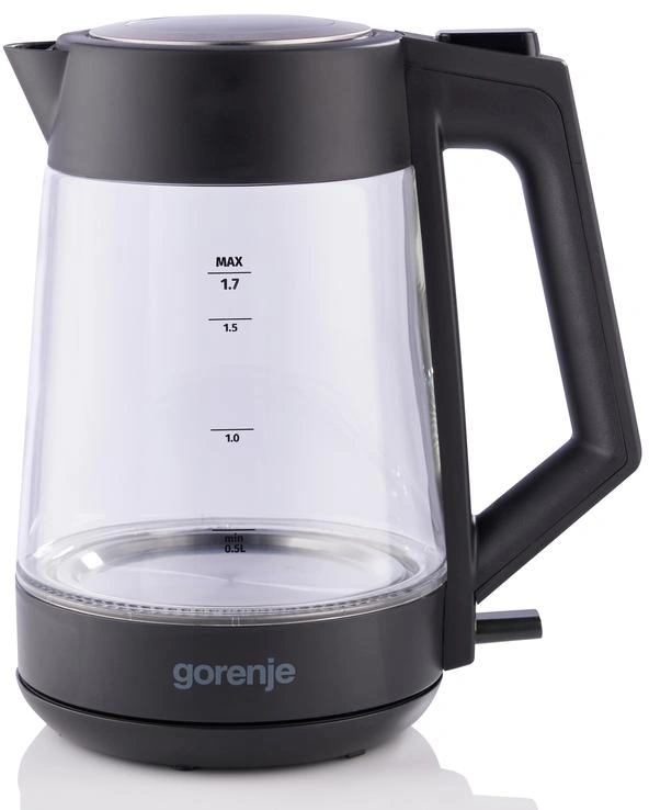 Чайник электрический Gorenje K17OGP черный/прозрачный, стекло