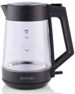Чайник электрический Gorenje K17OGP черный/прозрачный, стекло