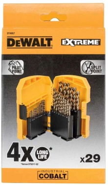 Набор сверл DeWalt DT4957-QZ по металлу (29пред.) для дрелей