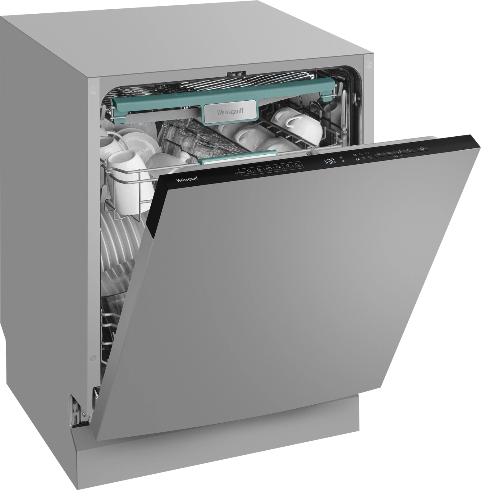 Посудомоечная машина Weissgauff BDW 6135 D Inverter AutoOpen Timer Floor нержавеющая сталь (440432)