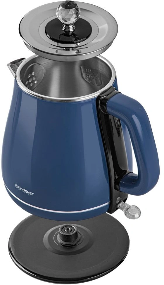 Чайник электрический Endever KR-260S синий, нержавеющая сталь (90452)