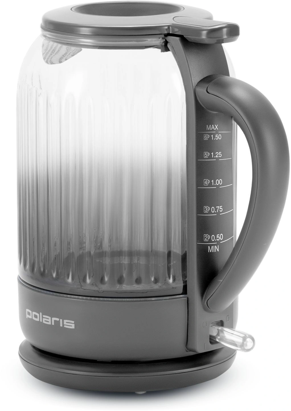 Чайник электрический Polaris PWK 0701CGL графит, стекло
