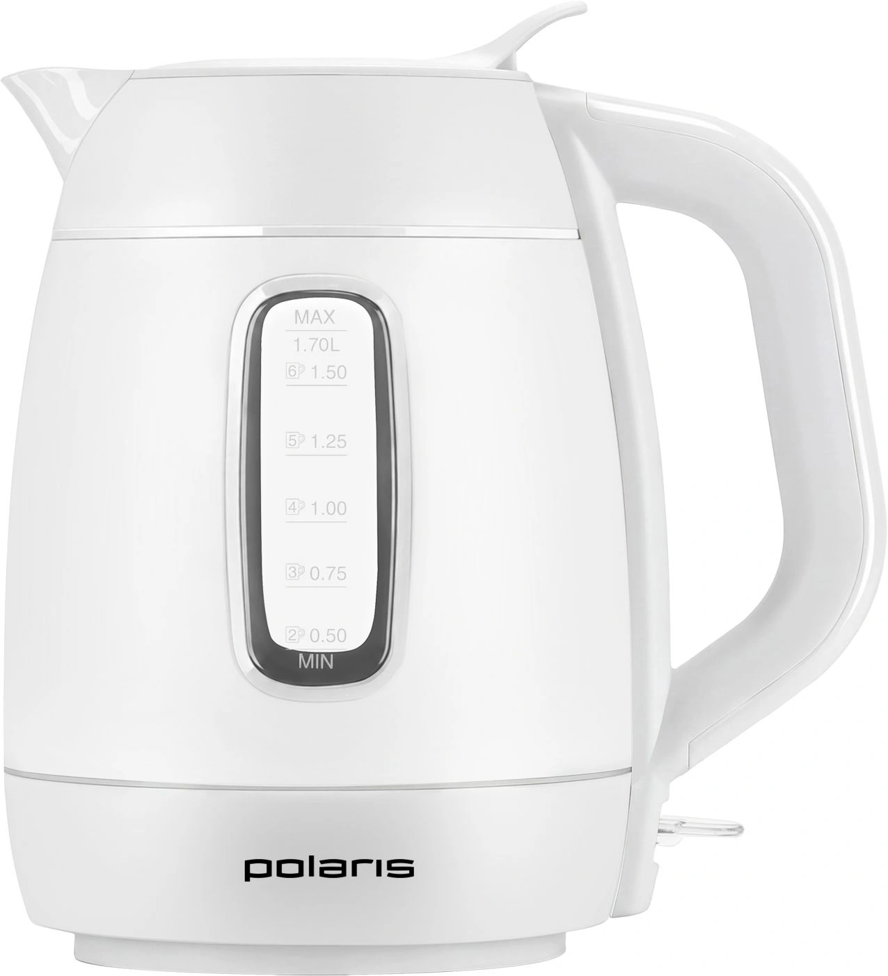 Чайник электрический Polaris PWK 0723DDW белый, пластик