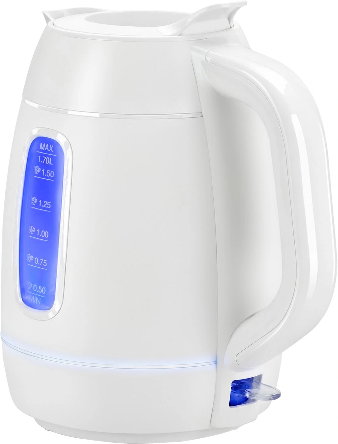Чайник электрический Polaris PWK 0723DDW белый, пластик
