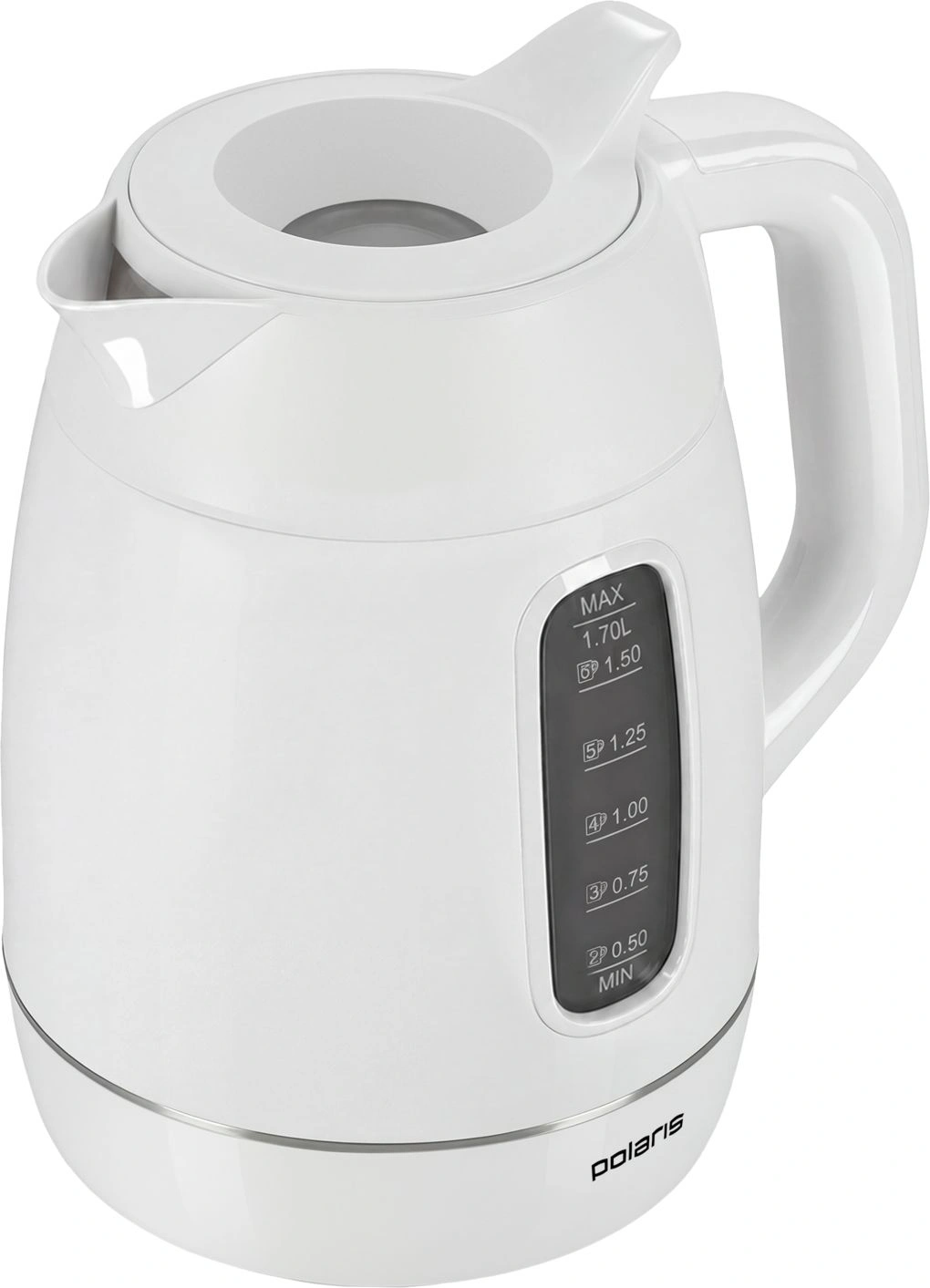 Чайник электрический Polaris PWK 0724DDW белый, пластик