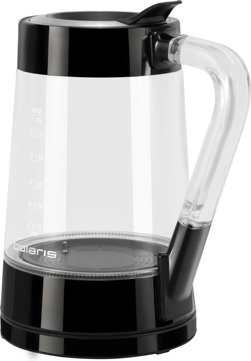Чайник электрический Polaris PWK 1715CGLD черный, стекло
