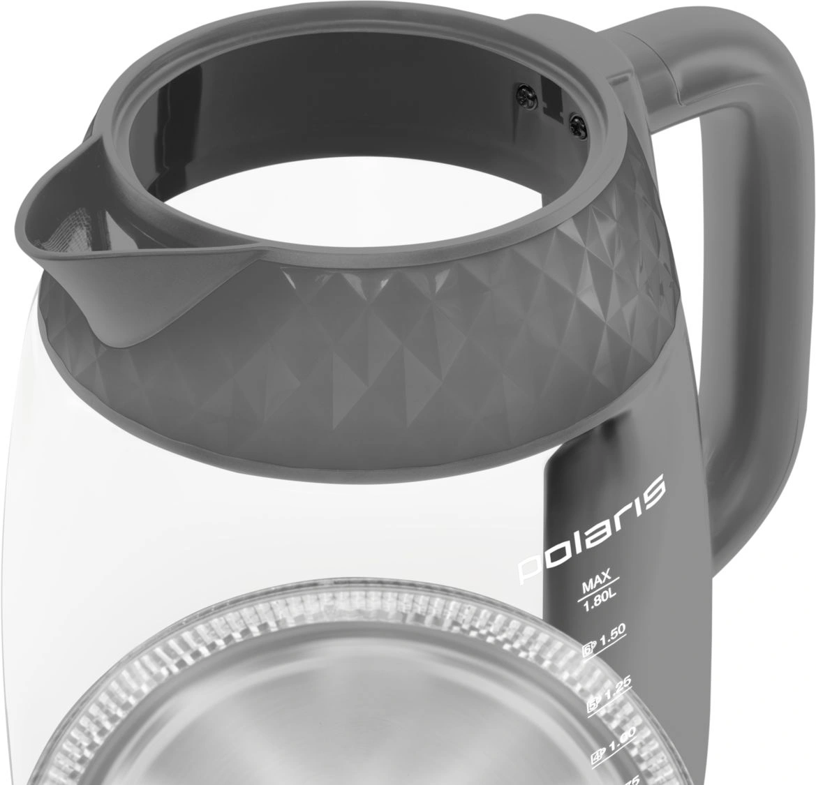 Чайник электрический Polaris PWK 1809CGL графит, стекло (PWK 1809CG)