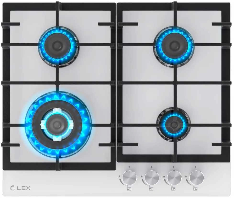 Газовая варочная поверхность Lex GVG 645 WH белый (chao000428)