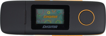 Плеер Digma U3 4ГБ черный/оранжевый (u3bk)