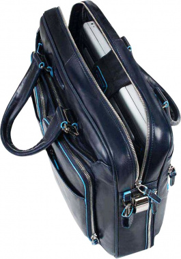 Деловая сумка Piquadro Blue Square синий, кожа натуральная (ca2849b2/blu2)