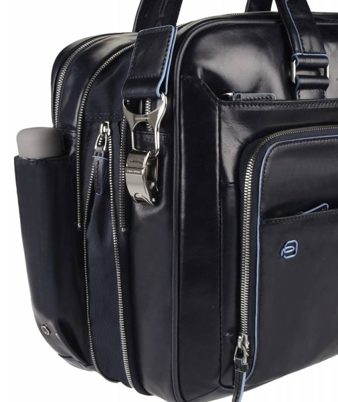 Деловая сумка Piquadro Blue Square черный, кожа натуральная (ca2765b2/n)