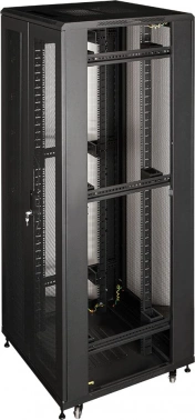 Шкаф серверный Lanmaster TWT-CBB-42U-8X10-P1 42U черный