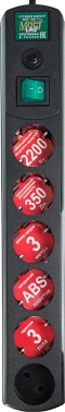 Сетевой фильтр Most LRG 3м черный (most lrg 6-3-ч)