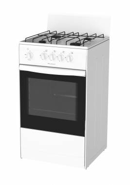 Плита газовая Darina S4 GM 441 101 W белый/черный