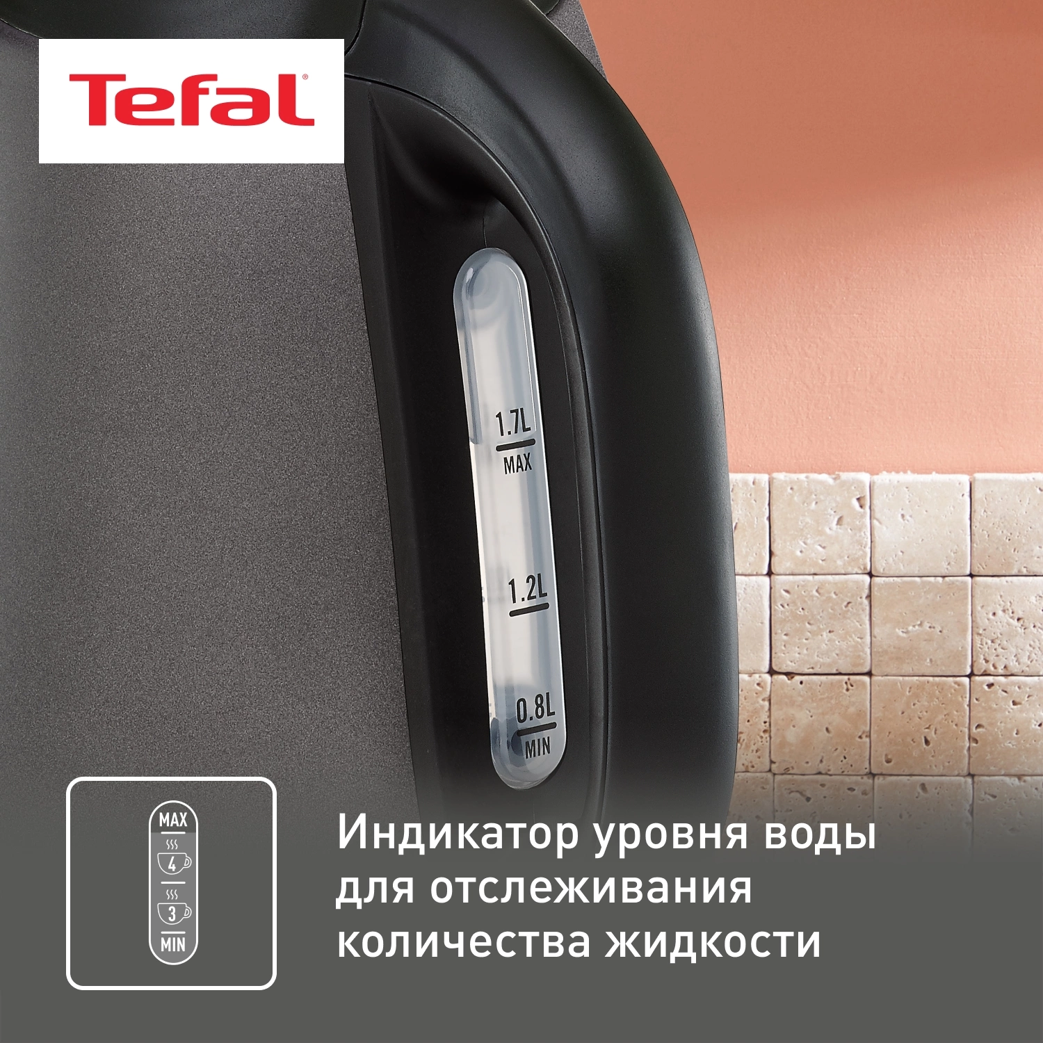 Чайник электрический Tefal KI270930 серый, металл (7211002432)