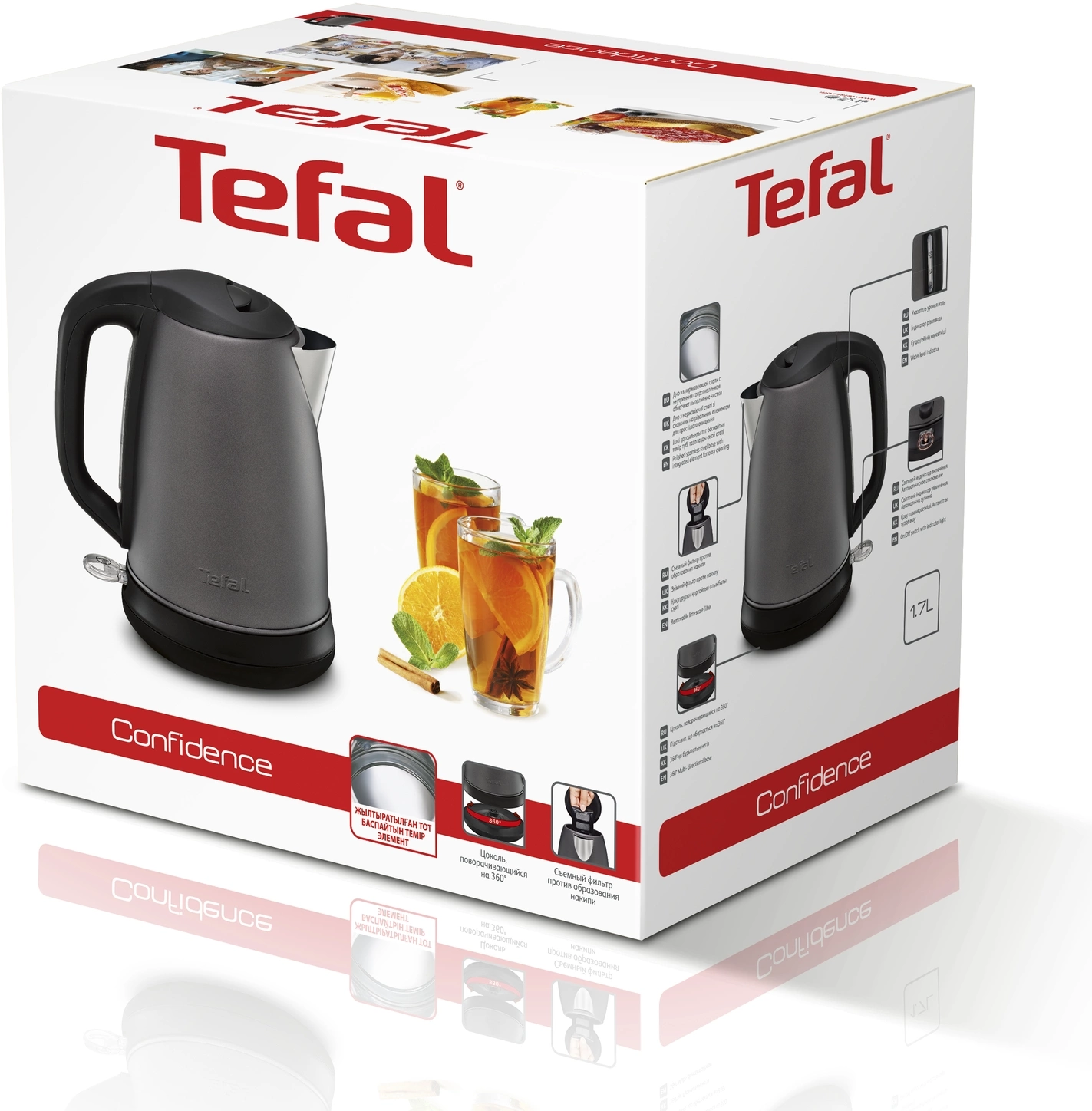 Чайник электрический Tefal KI270930 серый, металл (7211002432)