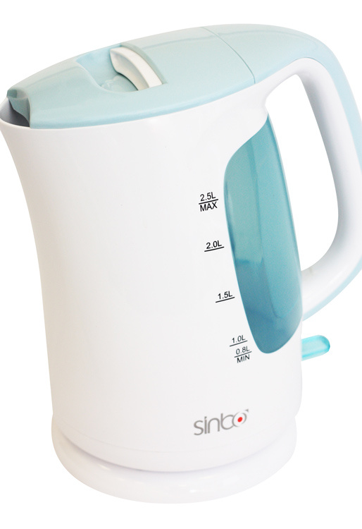 Чайник электрический Sinbo SK 7367 белый/голубой, пластик
