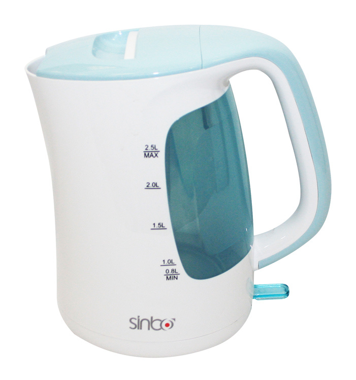 Чайник электрический Sinbo SK 7367 белый/голубой, пластик