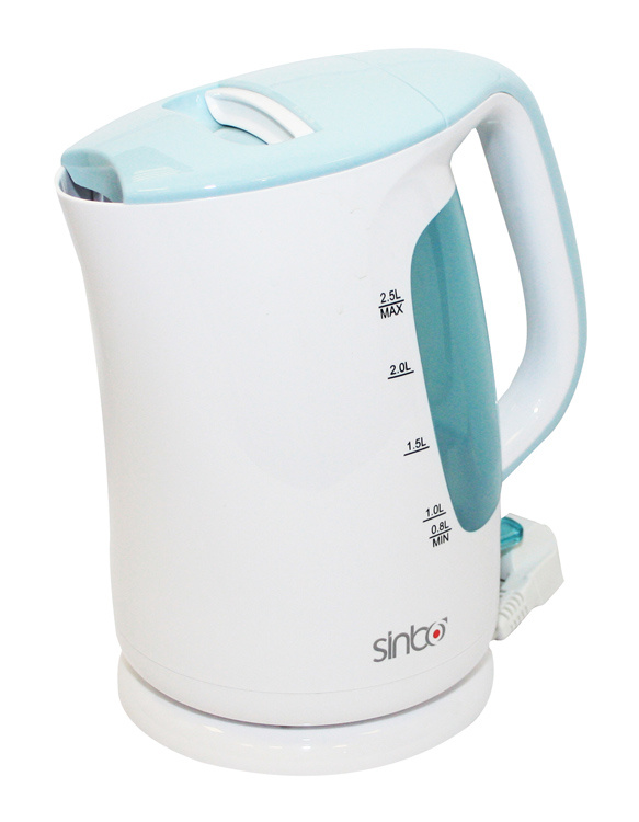 Чайник электрический Sinbo SK 7367 белый/голубой, пластик