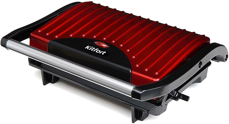 Сэндвичница Kitfort КТ-1609 Panini Maker красный/черный (кт-1609 panini maker)