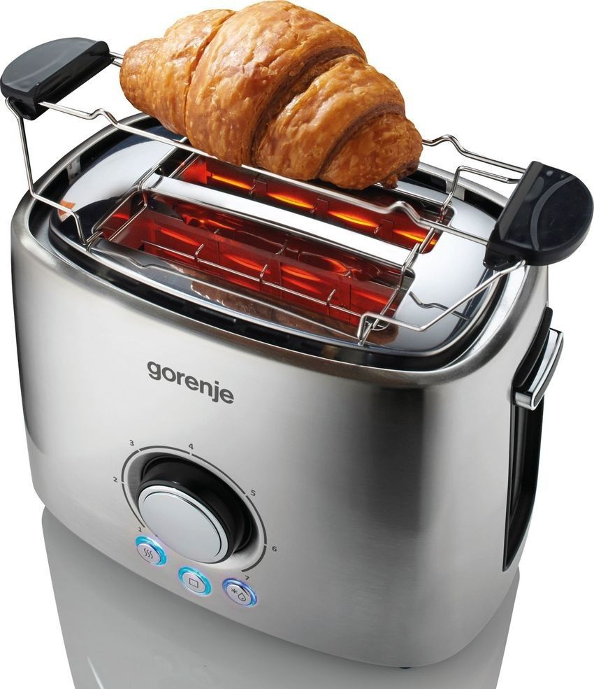 Тостер Gorenje T1000E серебристый/черный