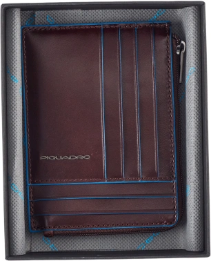 Чехол для кредитных карт Piquadro Blue Square коричневый натур.кожа (pu1243b2r/mo)