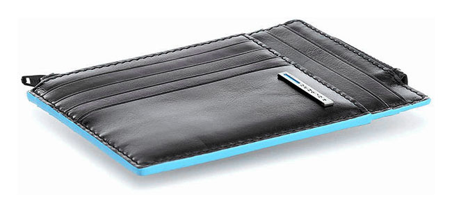 Чехол для кредитных карт Piquadro Blue Square черный натур.кожа (pu1243b2r/n)