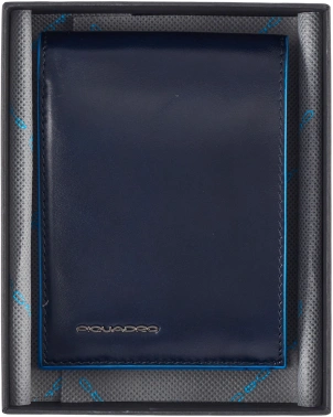 Кошелек мужской Piquadro Blue Square синий, кожа натуральная (pu257b2r/blu2)
