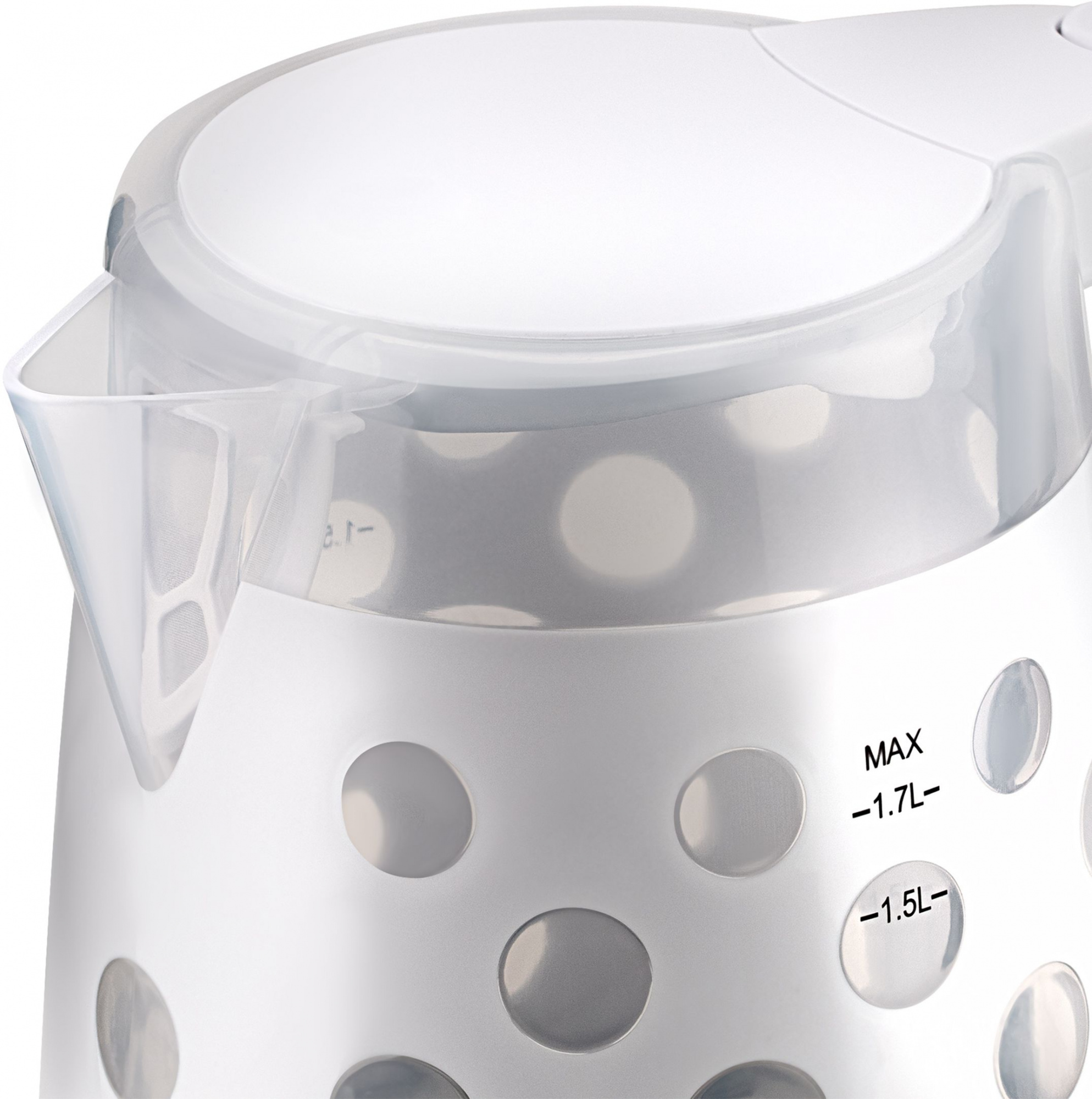 Чайник электрический Vitek VT-7048-01 белый, пластик