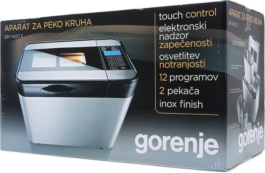 Хлебопечь Gorenje BM1400E серебристый