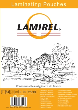 Пленка для ламинирования Fellowes Lamirel A4 100мкм (100шт) (la-78658)