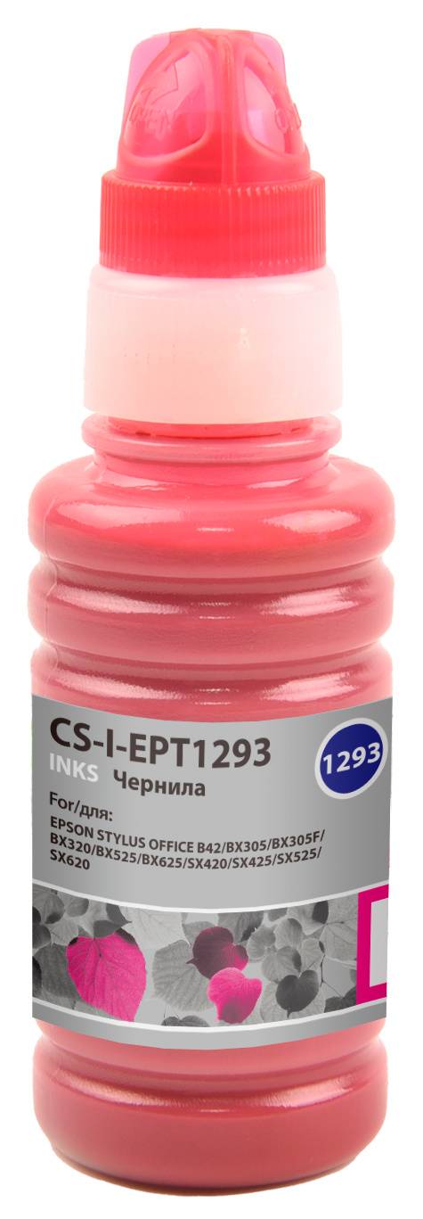

Чернила Cactus CS-I-EPT1293 пурпурный фл. 100мл для Epson StOf B42/BX305/BX305F/BX320/BX525