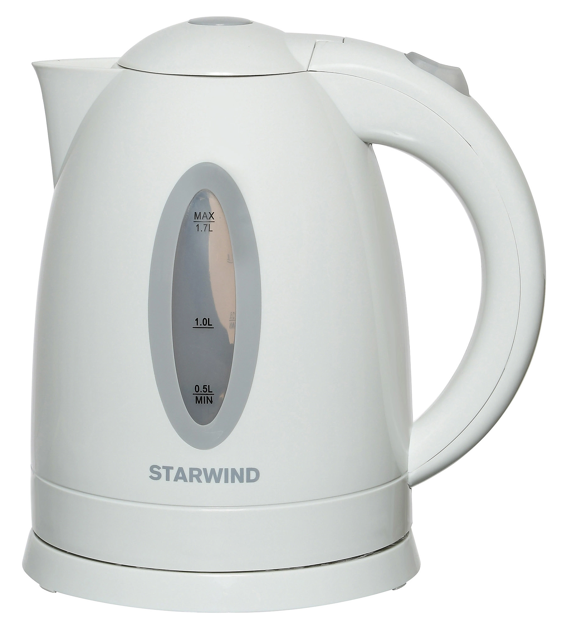 Чайник электрический Starwind SKP2211 белый, пластик