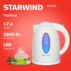 Чайник электрический Starwind SKP2211 белый, пластик
