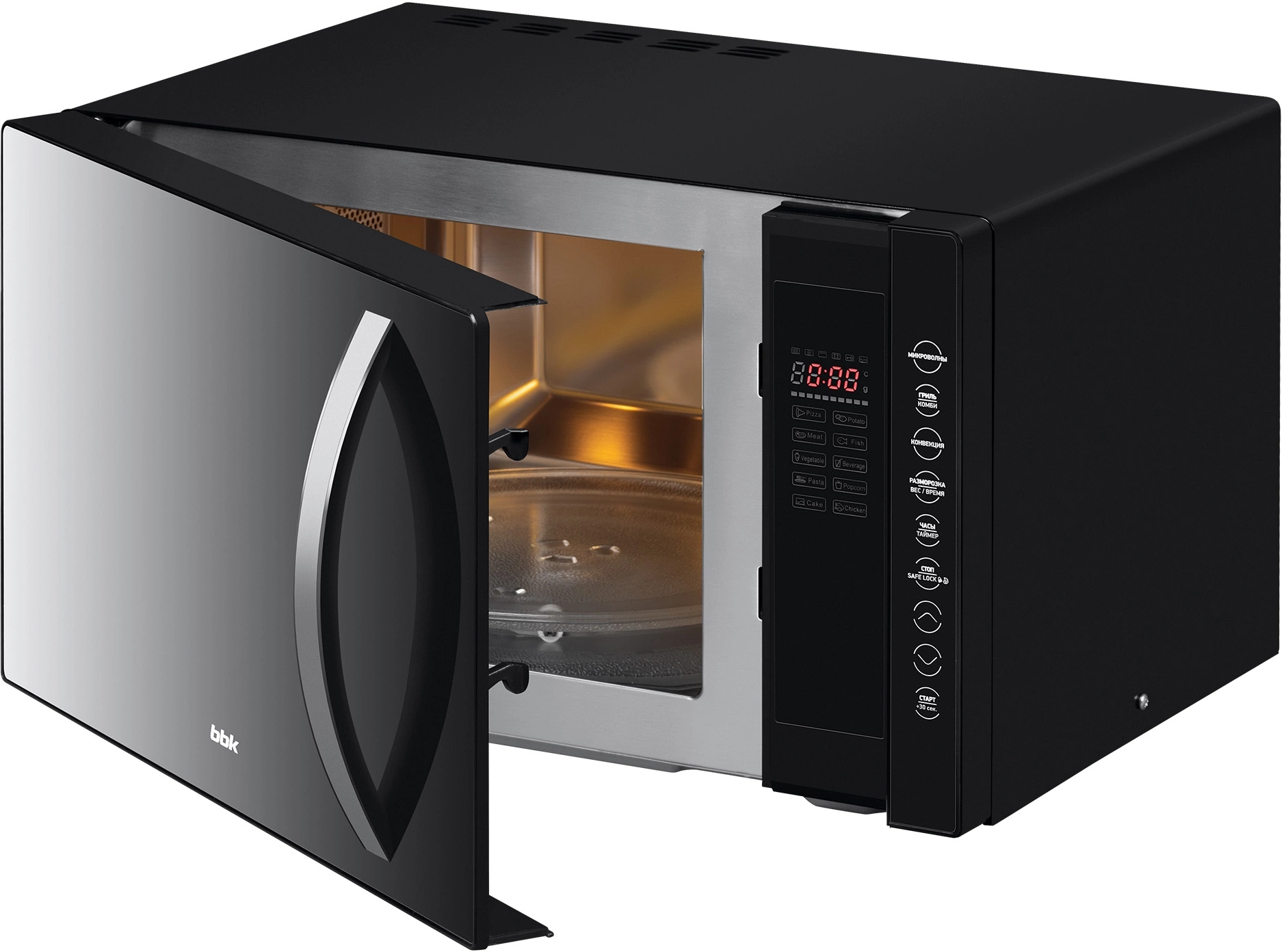 Микроволновая печь BBK 23MWC-881T/B-M, черный