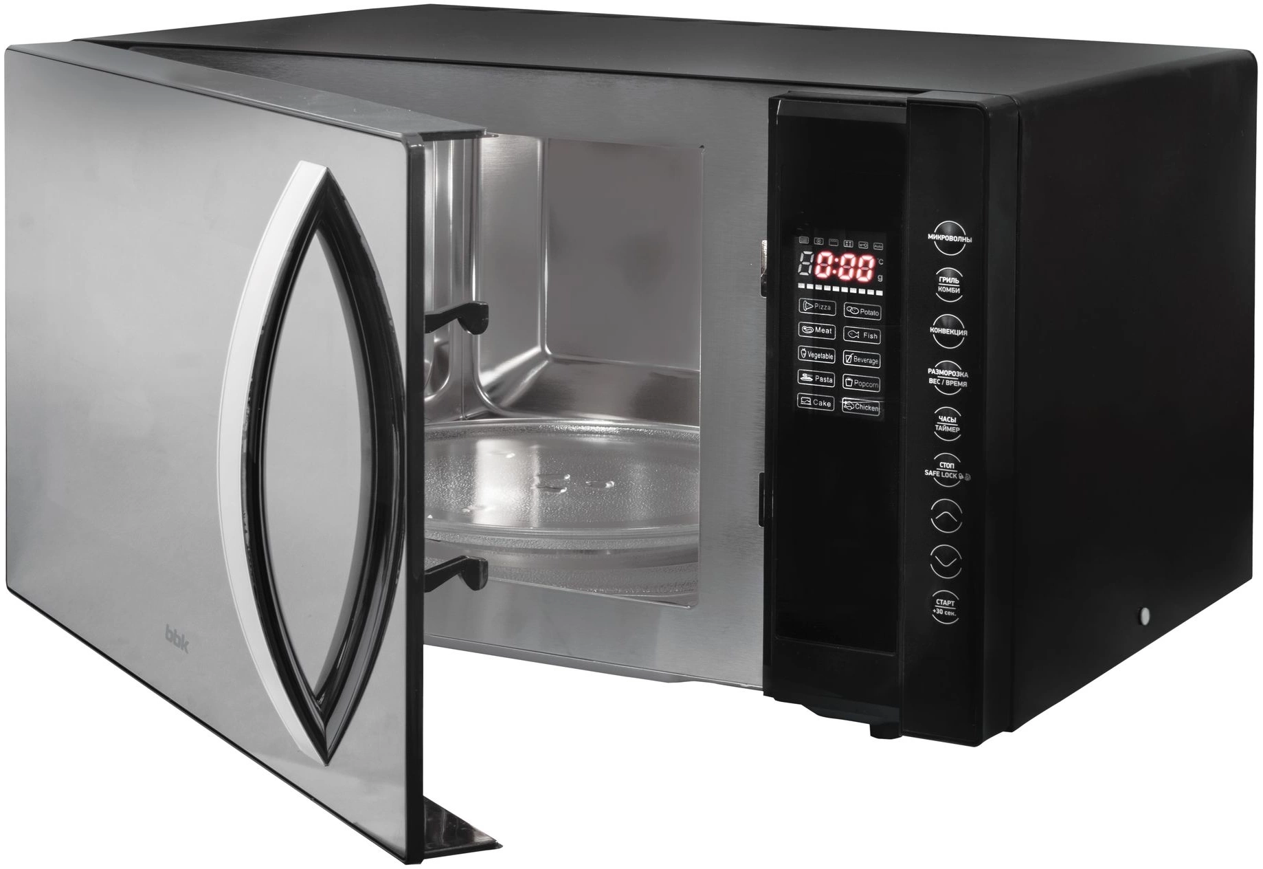 Микроволновая печь BBK 23MWC-881T/B-M, черный